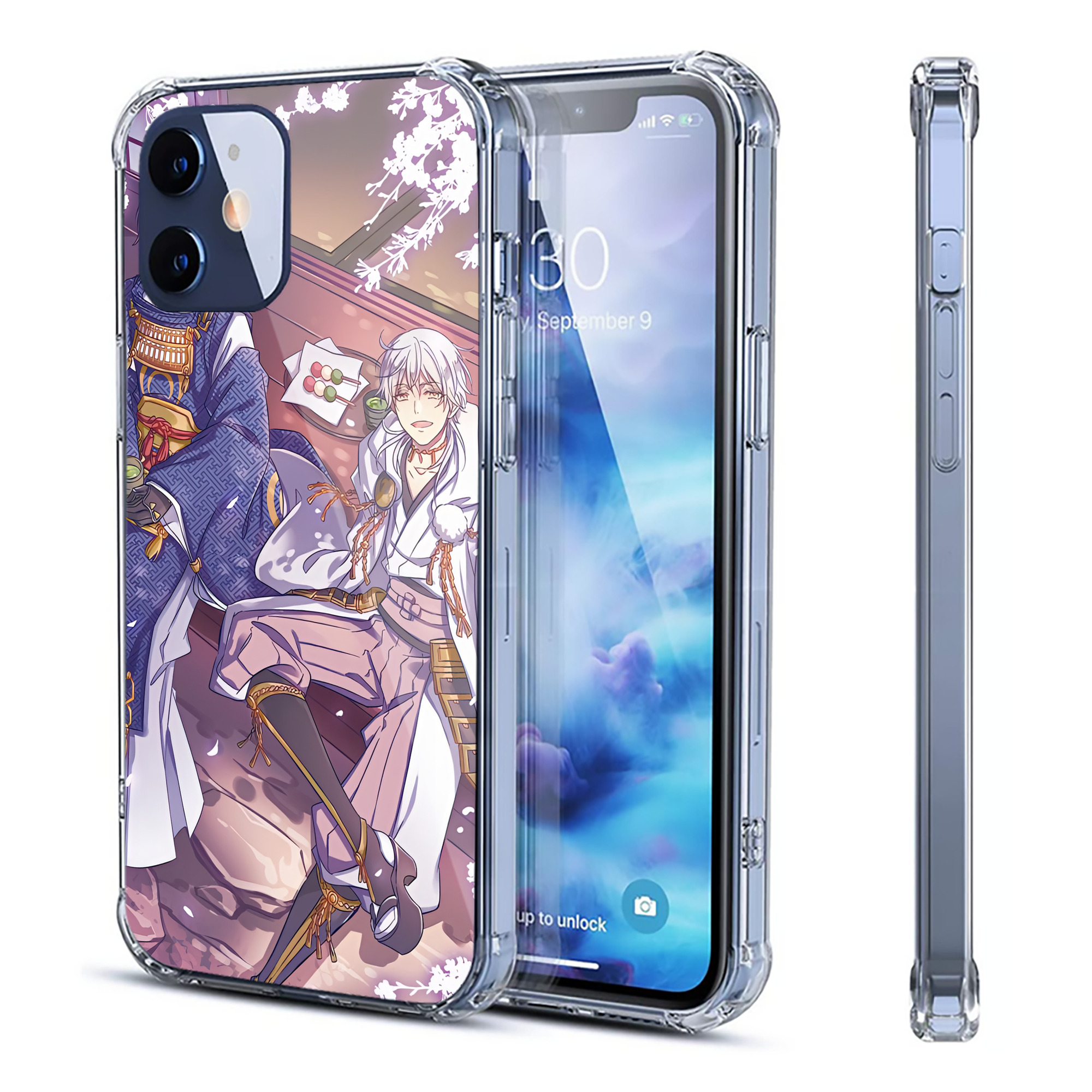 （画像用） 刀剣乱舞 Touken Ranbu 【iPhone 12シリーズ対応】透明スマホケース（クリアソフトケース）